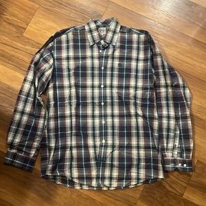 Cinch plaid button down shirt